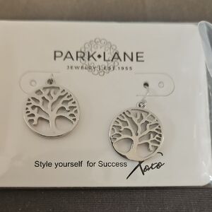 Park Lane Silver Tree Design Earrings